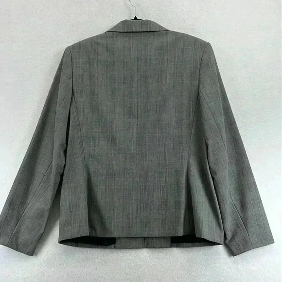 Rafaella Women’s Suit Jacket Size 14 Subtle Black/White Plaid Poly/Rayon/Spandex - Picture 5 of 10